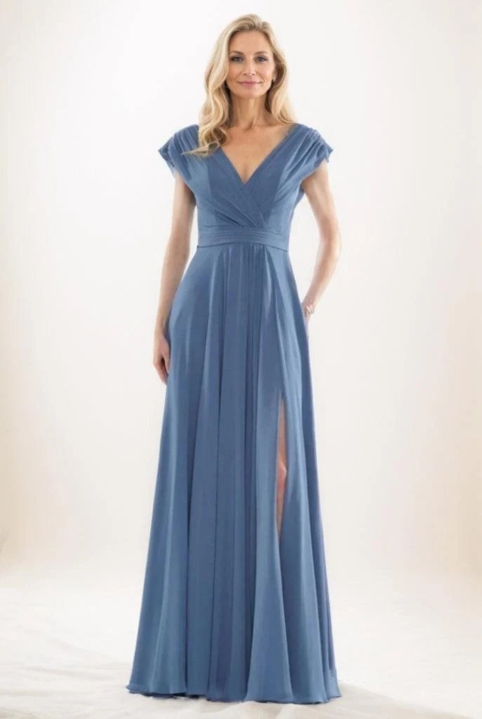 A-Line Maxi Chiffon Mother Of The Bride Dress